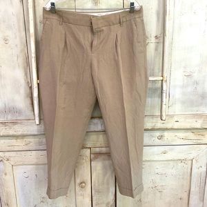 Banana Republic linen beige pants women’s size 12